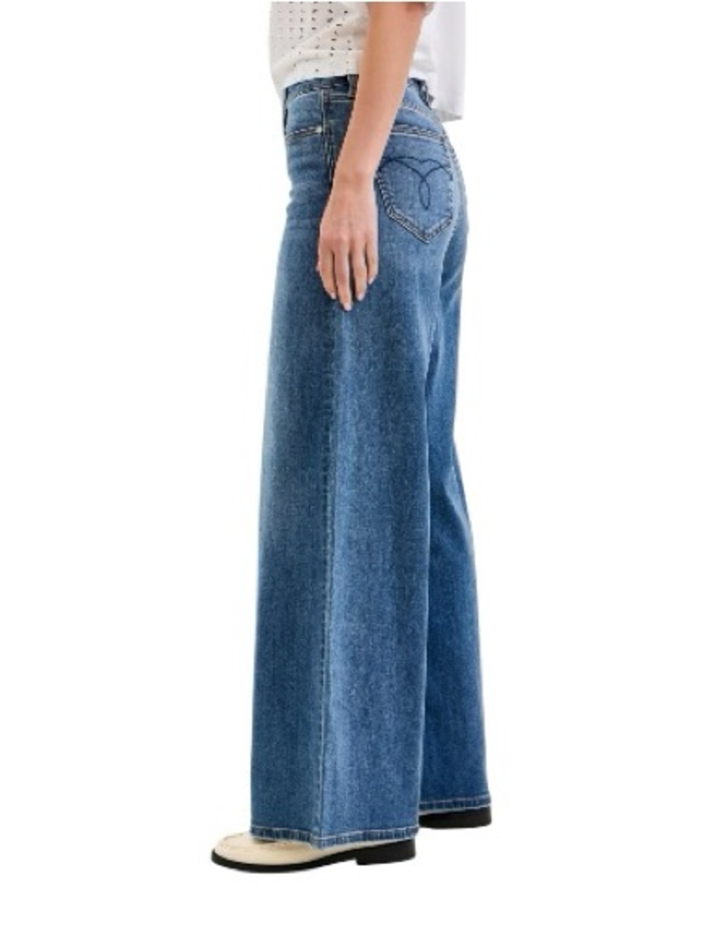 NEW Judy Blue High Waist Palazzo Jeans Retro Wide Leg - Picture 4 of 6